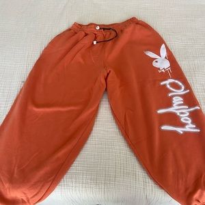 Orange sweat pants!